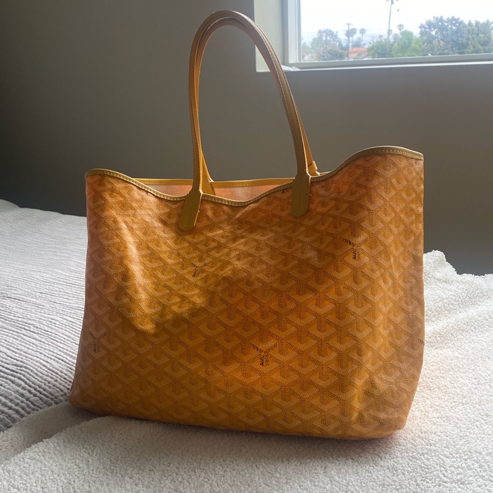 Goyard St. Louis PM yellow tote